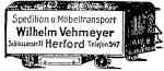 Adressbuch der Stadt Herford von 1924 - Werbung